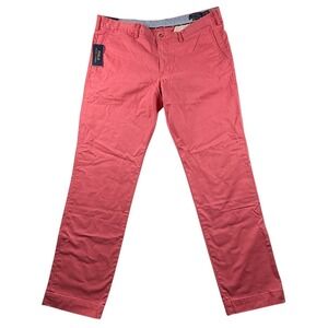 Polo Ralph Lauren‎ Mens Stretch Slim Fit Chino Pants 38x32 Salmon Coral